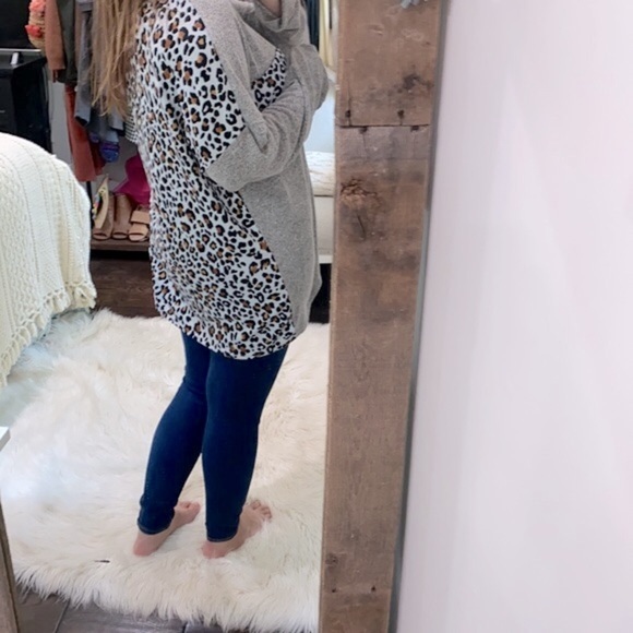 Haptics cozy leopard print sweater size 2XL - Picture 4 of 5